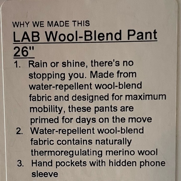 Mens LuLulemon Lab Pants - Cargo style - Picture 7 of 8